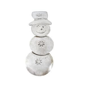 Vintage Mexico Sterling Silver 925 Dangle Snowman Winter Pin Brooch